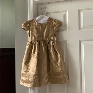 Janie and jack gold dress